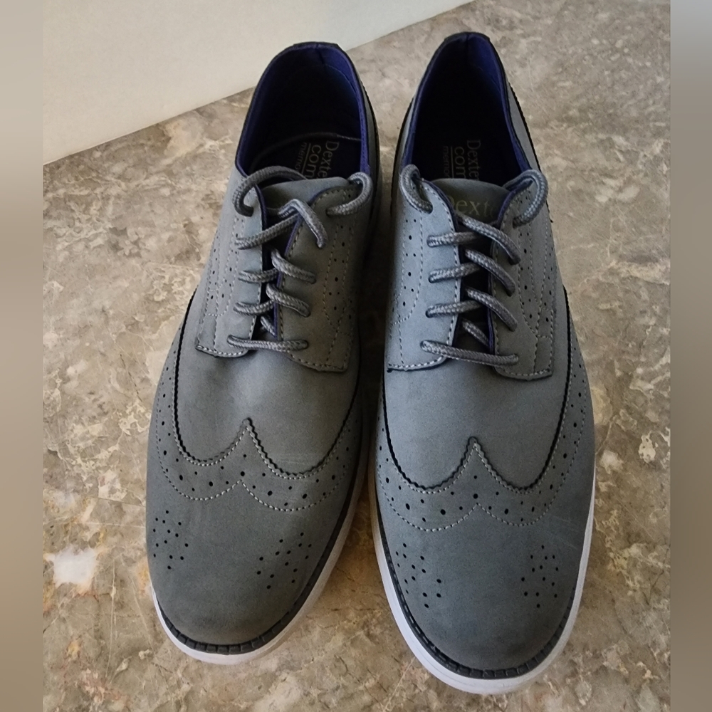 Dexter Comfort Memory Foam Mens Shoes Size 12 Gray